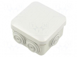 Enclosure: junction box | X: 78mm | Y: 78mm | Z: 46mm | plastic | IP55