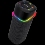 2.0 portable speaker SVEN PS-155, black, power output 2x5 W (RMS), TWS, Bluetooth, FM, USB, lithium battery