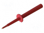 Measuring tip | 16A | red | Tip diameter: 2mm | Socket size: 4mm