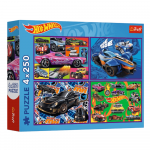 M&auml;nguala | PC | Konsoolid | Tarvikud // Harivad m&auml;nguasjad | Interaktiivsed | Loomingulised | Kunstilised // Puzzle - 4x250 - Hot Wheels - Wyścigowe auta - Trefl 13312