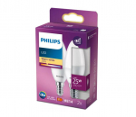 PHILIPS LED 25W B35 E14 Silti balta 2700K matēta 2 gab spuldze 8719514310018 929002977061