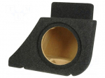 Car loudspeaker enclosure | MDF | grey | textil | 15l | 250mm | 286mm