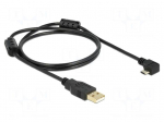Cable | USB 2.0 | USB A plug,USB B micro plug 90&deg; left/right | 1m