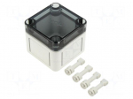 Enclosure: multipurpose | X: 65mm | Y: 65mm | Z: 57mm | TK PC | grey | IP66