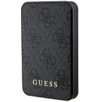 Guess Powerbank 15W GUPB5LP4GEGK 5000mAh 4G Leather Metal Logo / black