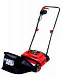 Black+Decker GD300 Electric Lawn Raker, 600W, Orange