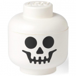 Room Copenhagen LEGO Storage Head "Skeleton" mini, storage box (white/black)