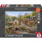 Schmidt Spiele Thomas Kinkade Studios: Summer in Cobblestone Village, Puzzle 2000 pieces