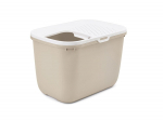 SAVIC Hop Coffee Brown with White Lid &ndash; Cat Litter Tray &ndash; 58.5x39x39.5 cm &ndash; 1 pc.