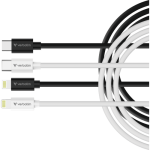 Cable Verbatim Essentials Sync&Charge Black and White 27W 1m 2-pack
