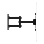 Maclean TV Mount / Bracket, max VESA 400x400, 32-55", up to 25 kg, black, tilt adjustment 0&deg;&ndash;-15&deg; and swivel adjustment +90&deg;&ndash;-90&deg;, MC-190