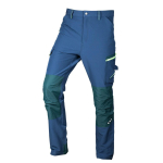 Spodnie robocze Mix&Match, 4 way stretch, granatowo-zielone, rozmiar XL