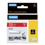 DYMO Rhino vinyylteip 19mmx5.5m White -> Red