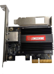 V&otilde;rgukaart Longshine NEK PCIe x4 10GBit RJ-45 jaem&uuml;&uuml;k