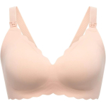 Momcozy YN46 (L) | Bezszwowy Kwiatowy Biustonosz do Karmienia Push-up | Cielisty Floral