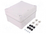 Enclosure: multipurpose | X: 164mm | Y: 192mm | Z: 105mm | polycarbonate