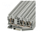 Splice terminal: rail | ST | spring clamp | grey | polyamide | ways: 1