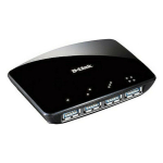 D-Link DUB-1340  4-Port USB3 Hub mit Netzteil        Black retail