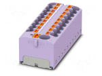 Splice terminal: rail | 32A | 450V | push-in | PA | L: 21.7mm | 0.2&divide;6mm2