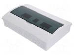 Enclosure: for modular components | IP40 | white | No.of mod: 18