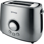 Toster GORENJE  Gorenje  T1000E  Toaster  Power 1000 W  Number of slots 2  Housing material  Metal  Stainless Steel
