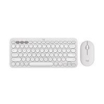 Computer keyboard Logitech  LOGITECH Pebble 2 Bluetooth Keyboard Combo - TONAL WHITE - US INT'L