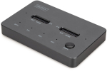 Stacja dokująca dysk&oacute;w z funkcją klonowania | USB-C 3.2 Gen2 10Gbps | SSD M.2 NVMe (max. 2x 4TB) | Funkcja Offline Clone | Czarna