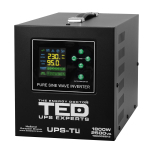 2600VA/1800W | Puhas siinuslaine inverter - UPS | Akude &uuml;hendus 2x12V | LifePO4, AGM
