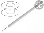 Wire | solid | Cu | 30AWG | grey | kynar 460 (PVDF) | 300V | 50m