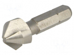 Countersink bit | Mounting: 1/4" (C6,3mm) | &Oslash;: 2.8&divide;12.4mm
