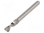 Drill bit | PCB | &Oslash;: 3.65mm | L: 38.2mm | 1/8" (3,175mm)