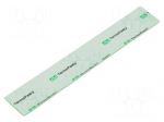 Tape: heat transfer | W: 20mm | L: 130mm | Thk: 2mm | 6W/mK
