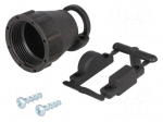 Cable hood and fastener | CPC | Case: size 17 | 11.5mm | straight