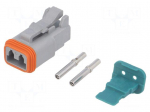 Connector: wire-wire | AT | plug | female | Size: 16 | 20AWG&divide;16AWG | PIN: 2