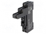 Socket | PIN: 5 | 12A | 300VAC | H: 80.2mm | W: 15.8mm | Mounting: DIN