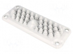 Multigate grommet | light grey | Holes no: 37 | -40&divide;100&deg;C | IP66,IP67