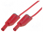 Test lead | 25A | 4mm banana plug-4mm banana plug | Len: 2m | red