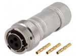 Connector: circular | Series: RT360 | plug | female | crimped | PIN: 3