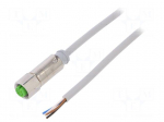 Connection lead | M12 | PIN: 4 | straight | 3m | plug | 32VAC | -40&divide;85&deg;C