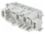 Connector: rectangular | male | Pitch: 77,5x27mm | 400V | 41A | PIN: 6