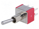 Switch: toggle | Pos: 2 | DPDT | ON-ON | 5A/125VAC | 5A/28VDC | -30&divide;85&deg;C