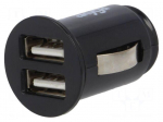 Automotive power supply | USB A socket x2 | Sup.volt: 12&divide;24VDC