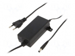 Power supply: switching | 12VDC | 2A | Out: 5,5/2,5 | 24W | 90&divide;264VAC