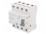 RCD breaker | Inom: 25A | Ires: 30mA | Poles: 4 | 230V,400V | IP20 | EFI