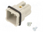 Connector: HDC | contact insert | male | PIN: 7 | size A3 | w/o contacts