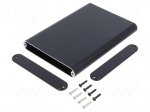 Enclosure: with panel | MXA | X: 100mm | Y: 144mm | Z: 16mm | aluminium
