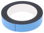 Tape: fixing | W: 25mm | L: 5m | Thk: 0.8mm | two-sided adhesive | acrylic