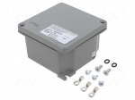 Enclosure: multipurpose | X: 101mm | Y: 101mm | Z: 58mm | GWconnect | grey