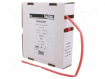 Heat shrink sleeve | glueless | 2: 1 | 4.8mm | L: 10m | red | polyolefine
