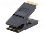 Test clip | black | gold-plated | SO28,SOIC28,SOJ28 | 10mm | max.150&deg;C